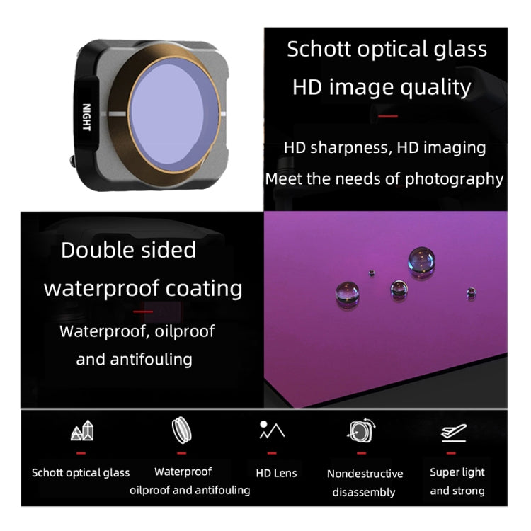 JSR Drone 3 in 1 Variable VND 2-5 Stop + VND 6-9 Stop + NIGHT Light Pollution Reduction Lens Filter for DJI MAVIC Air 2, VND2-5+VND6-9+NIGHT JSR Drone 3 in 1 Variable VND 2-5 Stop + VND 6-9 Stop + NIGHT Light Pollution Reduction Lens Filter for DJI MAVIC Air 2, VND2-5+VND6-9+NIGHT